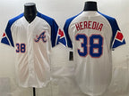 Atlanta Braves #38 Guillermo Heredia White MWATKINS 2023 City Connect Cool Base Stitched Jersey