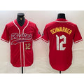Philadelphia Phillies #12 Kyle Schwarber Red MWATKINS 2024 City Connect Limited Stitched Jersey 3