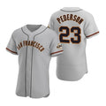 San Francisco Giants #23 Joc Pederson Gray MWATKINS Flex Base Stitched Jersey