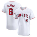 Los Angeles Angels #6 Anthony Rendon White MWATKINS Home Elite Player Jersey