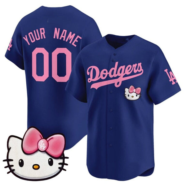 Custom Los Angeles Dodgers ACTIVE PLAYER Royal MWATKINS 2025 Hello Kitty Vapor Premier Limited Stitched Jersey