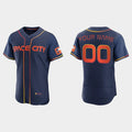 Custom Houston Astros Active Player 2022 Navy MWATKINS City Connect Flex Base Stitched Jersey