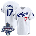Los Angeles Dodgers #17 Shohei Ohtani White MWATKINS 2025 Champions Stitched Jersey