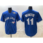 Toronto Blue Jays #11 Bo Bichette Royal MWATKINS 2025 World Series Cool Base Stitched Jersey