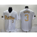 Philadelphia Phillies #3 Bryce Harper Number White MWATKINS 2022 All Star Stitched Cool Base Jersey