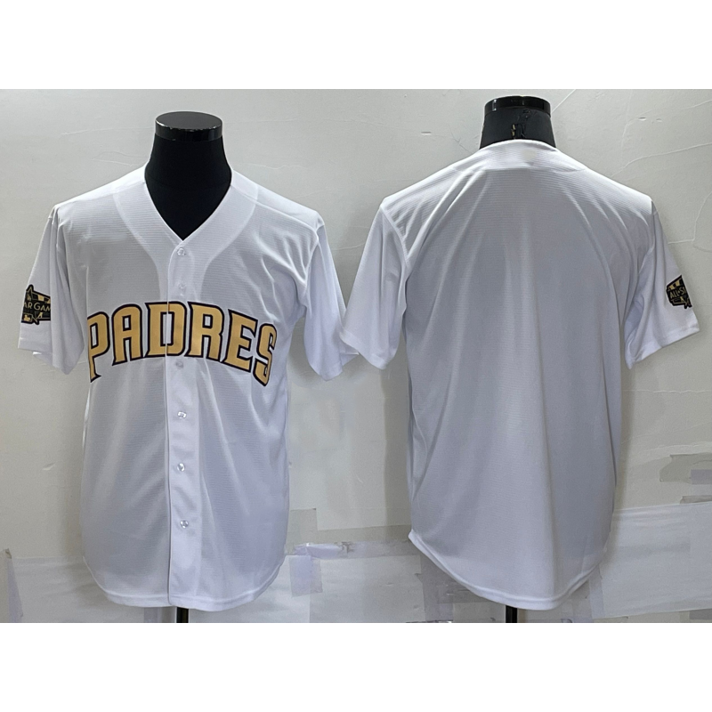San Diego Padres Blank White MWATKINS 2022 All Star Stitched Cool Base Jersey