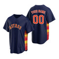 Custom Houston Astros Navy MWATKINS Stitched Cool Base Jersey