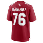 A.Cardinals #76 Will Hernandez Cardinal MWATKINS Team Game Jersey