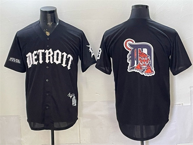 Detroit Tigers Team Big Logo 2026 Black MWATKINS 'Motor Gothic Edition' Vapor Premier Limited Stitched Jersey