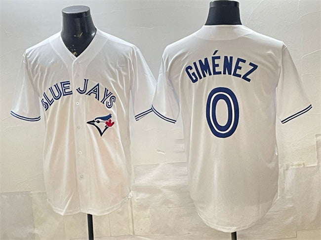 Toronto Blue Jays #0 Andres Gimenez White Gold MWATKINS 2025 American League Champions Limited Jersey