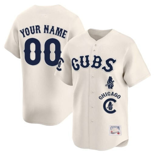 Custom Chicago Cubs Special Vapor Premier Limited Jersey ¨C Cream MWATKINS