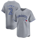Toronto Blue Jays #2 Justin Turner Gray MWATKINS Cool Base Stitched Jersey