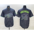 Tampa Bay Rays #56 Randy Arozarena Charcoal MWATKINS 2024 City Connect Limited Stitched Jersey