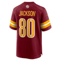 W.Commanders #80 Tyree Jackson Burgundy MWATKINS Team Game Jersey