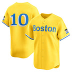 Boston Red Sox #10 Trevor Story Gold MWATKINS City Connect Limited Player Jersey