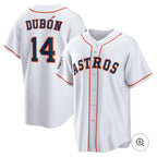 Houston Astros #14 Mauricio Dub¨®n White MWATKINS Home Jersey