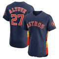 Houston Astros #27 Jose Altuve Navy MWATKINS Alternate 2 Elite Player Jersey