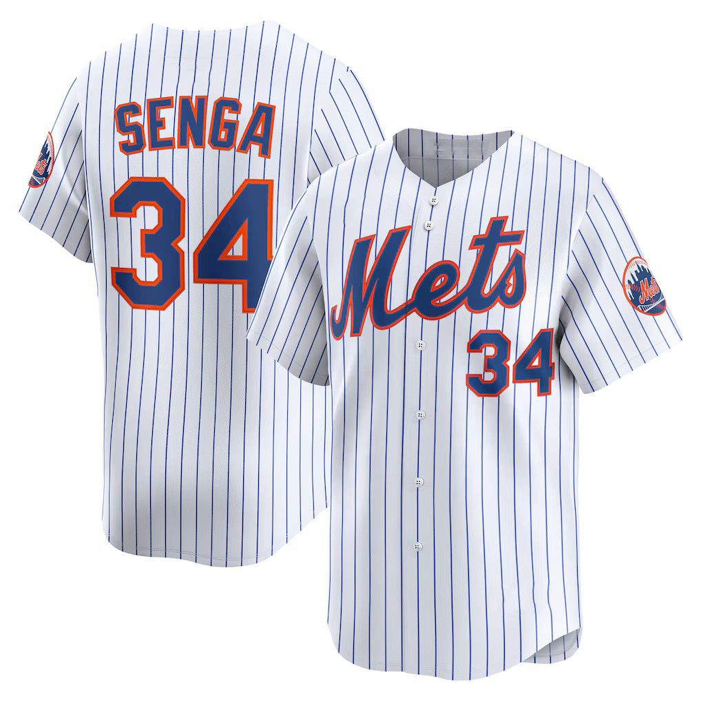 New York Mets #34 Kodai Senga White MWATKINS Home Limited Player Jersey