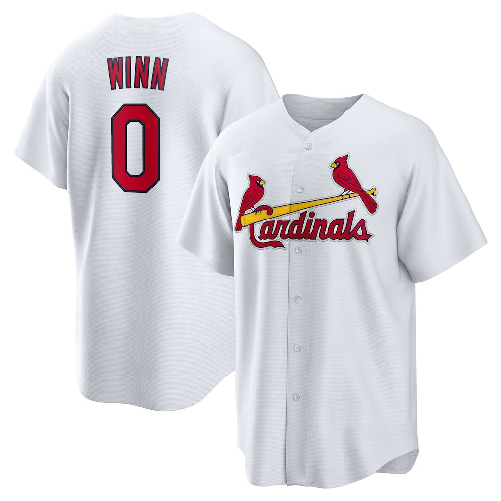 St. Louis Cardinals #0 Masyn Winn White MWATKINS Home Replica Jersey
