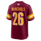 W.Commanders #26 Jeremy McNichols Burgundy MWATKINS Game Jersey
