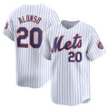 New York Mets #20 Pete Alonso White MWATKINS Home Limited Player Jersey