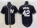 New York Yankees #42 Mariano Rivera 2026 Fashion Replica Black MWATKINS Out Stitched Jersey