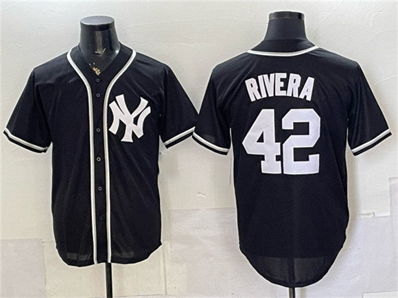New York Yankees #42 Mariano Rivera 2026 Fashion Replica Black MWATKINS Out Stitched Jersey
