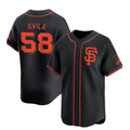 San Francisco Giants #58 Nick Avila Black MWATKINS 2024 Black AlternateLimited Stitched Jersey
