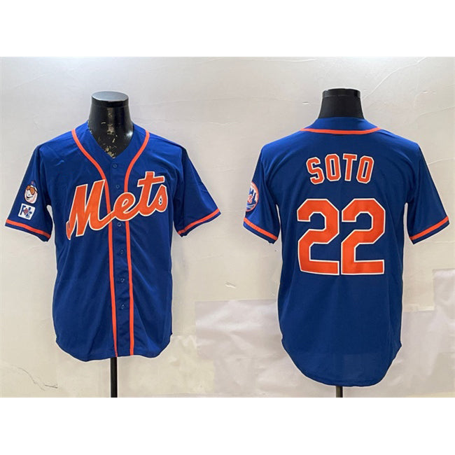 New York Mets #22 Juan Soto Royal MWATKINS 2025 Spring Training Alternate Limited Stitched Jersey