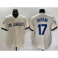 Los Angeles Dodgers #17 Shohei Ohtani Cream MWATKINS 2024 City Connect Limited Stitched Jerseys