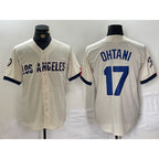 Los Angeles Dodgers #17 Shohei Ohtani Cream MWATKINS 2024 City Connect Limited Stitched Jerseys
