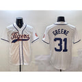 Detroit Tigers #31 Riley Greene White MWATKINS With Patch Cool Base Stitched Jersey