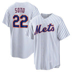 New York Mets #22 Juan Soto White MWATKINS Home Replica Player Jersey