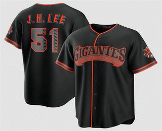 San Francisco Giants #51 Jung Hoo Lee Black MWATKINS 2026 Alternate Stadium Stitched Jersey