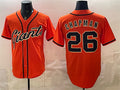 San Francisco Giants #26 Matt Chapman Orange MWATKINS Cool Base Stitched Jersey