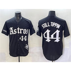 Houston Astros #44 Still Tippin Black MWATKINS Gothic 'Houston Born Barrio Raised' Limited Stitched Jersey