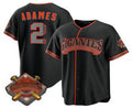 San Francisco Giants #2 Willy Adames Black MWATKINS 2026 Alternate Stadium Stitched Jersey