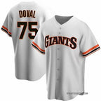 San Francisco Giants #75 Camilo Doval White MWATKINS Cool Base Stitched Jersey