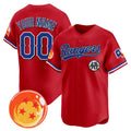 Custom Texas Rangers x Dragon Ball Red MWATKINS Vapor Premier Limited Jersey - All Stitched
