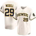 Milwaukee Brewers #29 Trevor Megill Cream MWATKINS 2025 Limited Stitched Jersey