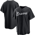 Atlanta Braves Blank Black MWATKINS Lights Out Limited Stitched Jersey