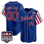 Custom Detroit Tigers America 250 Edition Vapor Premier Limited Royal MWATKINS Stitched Jerseys
