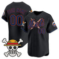 Custom New York Mets x One Piece Black MWATKINS Vapor Premier Limited Jersey - Stitched