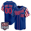 Custom Kansas City Royals America 250 Edition Vapor Premier Limited Royal MWATKINS Stitched Jerseys