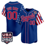 Custom Kansas City Royals America 250 Edition Vapor Premier Limited Royal MWATKINS Stitched Jerseys