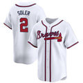 Atlanta Braves #2 Jorge Soler White MWATKINS 2024 Home Limited Stitched Jersey