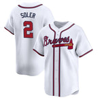 Atlanta Braves #2 Jorge Soler White MWATKINS 2024 Home Limited Stitched Jersey