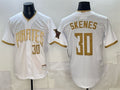Pittsburgh Pirates #30 Paul Skenes White MWATKINS 2026 City Connect Stadium Stitched Jersey