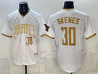 Pittsburgh Pirates #30 Paul Skenes White MWATKINS 2026 City Connect Stadium Stitched Jersey