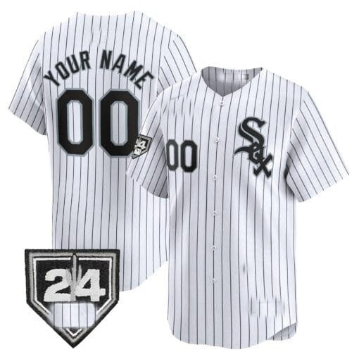 Custom Chicago White Sox 2024 Spring Training Patch Vapor Premier Limited Jersey ¨C White MWATKINS